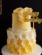 Two Tier Yellow Cake Happy Birthday With Name