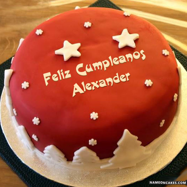 Feliz cumpleaños alexander Imágenes de pastel
