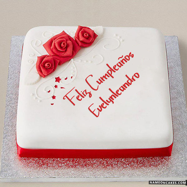 Feliz Cumpleanos Evelynleandro Imagenes De Pastel