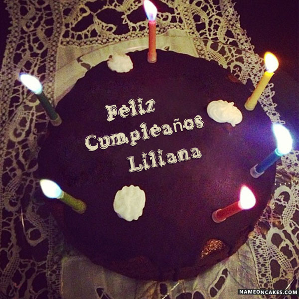 Feliz Cumpleanos Liliana Imagenes De Pastel