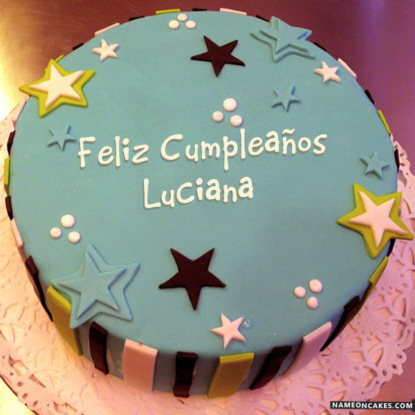 Feliz Cumpleanos Luciana Imagenes De Pastel