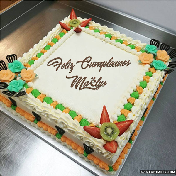 Feliz Cumpleanos Maelys Imagenes De Pastel