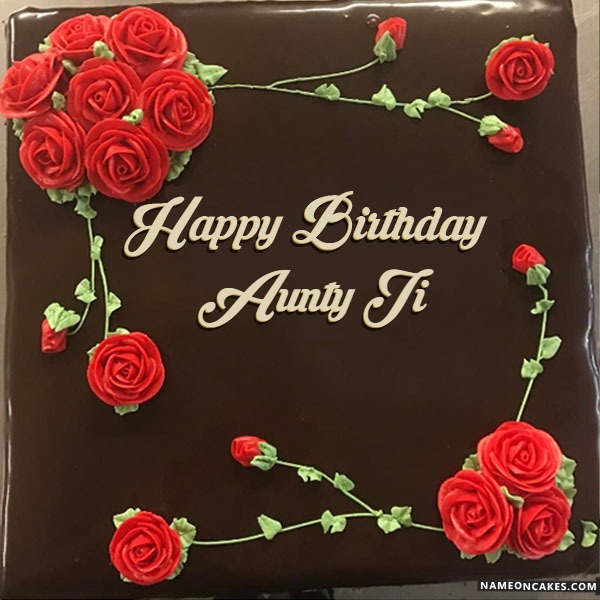 Happy Birthday Aunty Ji Cake Images