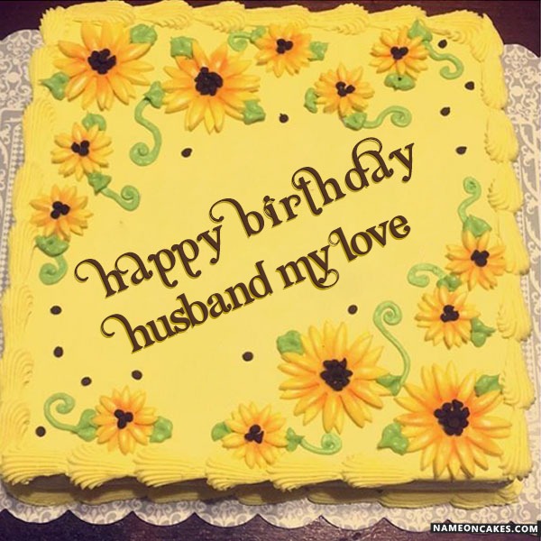 Happy Birthday Husband My Love Cake Images