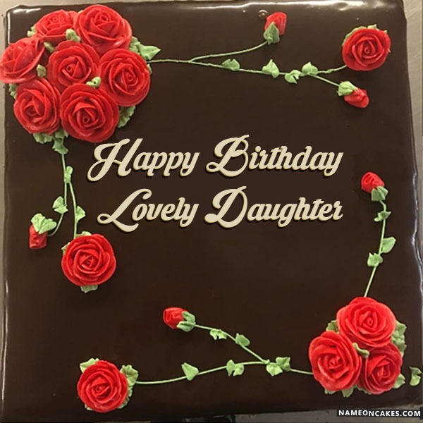 Happy Birthday lovely daughter Cake Images
