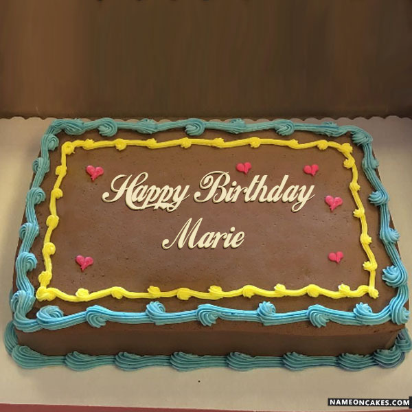 Happy Birthday marie Cake Images