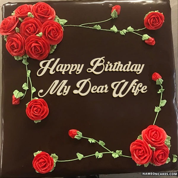 Happy Birthday My Dear Wife Cake Images