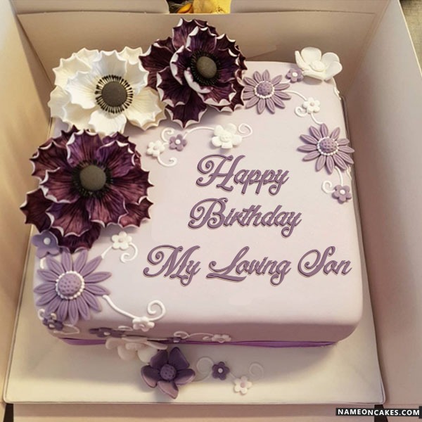 Happy Birthday my loving son Cake Images