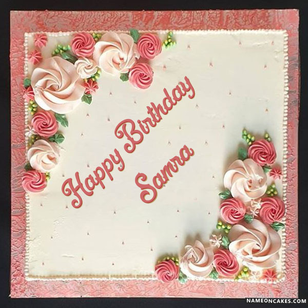Happy Birthday Samra Cake Images