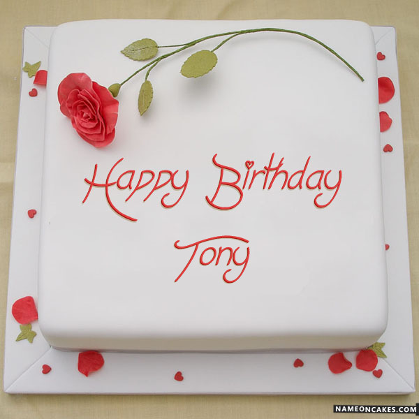 Happy Birthday Tony Cake Images